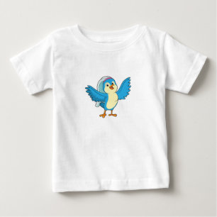 T-shirt Pour Bébé Oiseau comme mariée avec voile