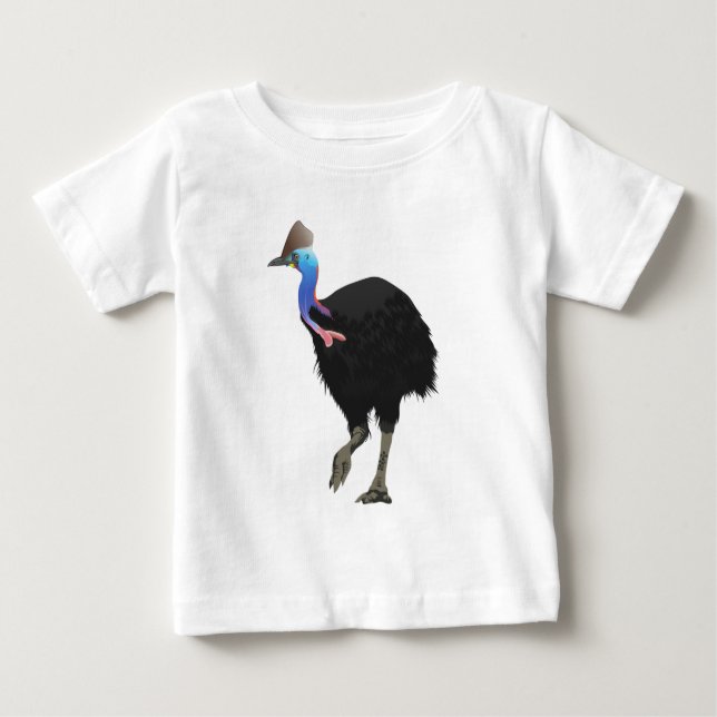 T-shirt Pour Bébé Oiseau de casoar (Devant)