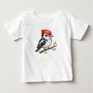 T-shirt Pour Bébé Oiseau de la forêt - Pic mignon