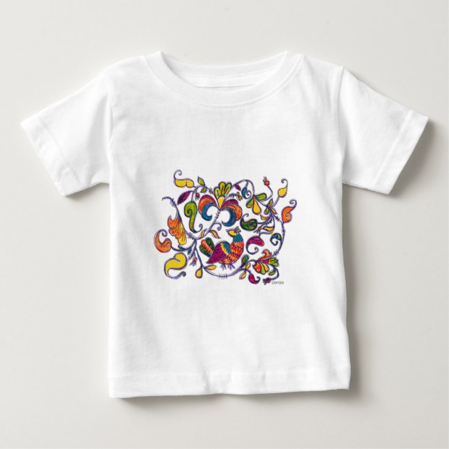T-shirt Pour Bébé Oiseau du Nord de la Russie (Devant)