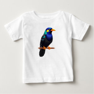 T-shirt Pour Bébé Oiseau Exotique Multi-Couleurs