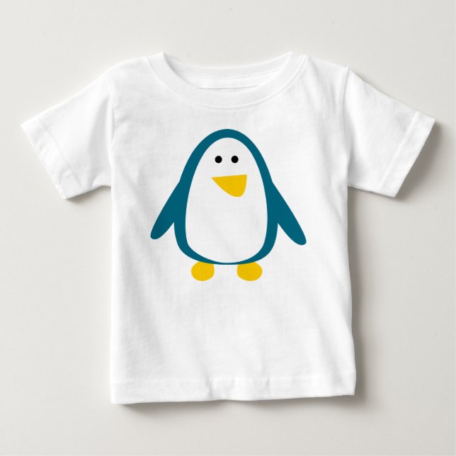 T-shirt Pour Bébé Oiseau, Manchot, Animal (Devant)