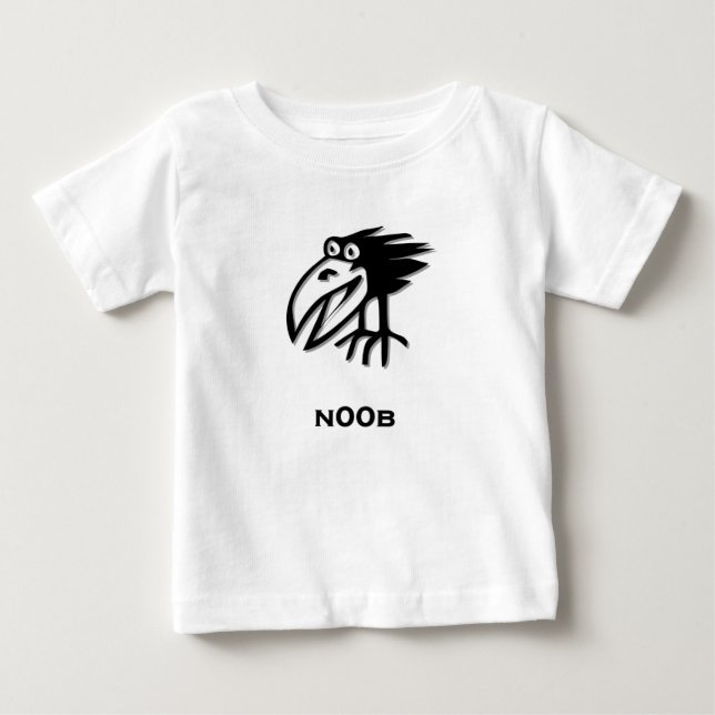 T-shirt Pour Bébé Oiseau n00b (Devant)