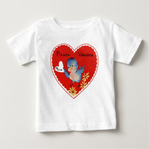T-shirt Pour Bébé Oiseau vintage de Valentine