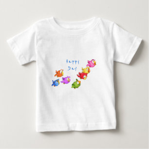 T-shirt Pour Bébé Oiseaux de vol colorés et joyeux - Brutes amusant
