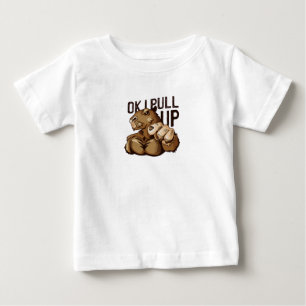 T-shirt Pour Bébé Ok J'Ai Tiré Capybara Mème - Muscular Gym Capybara