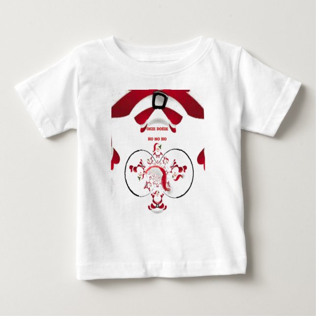 T-shirt Pour Bébé Oki Dokie Père Noël ! (Devant)