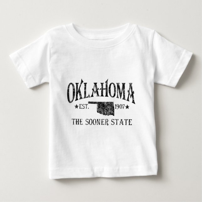 T-shirt Pour Bébé Oklahoma - L'État le plus tôt (Devant)