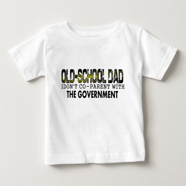 T-shirt Pour Bébé old school Dad (Devant)