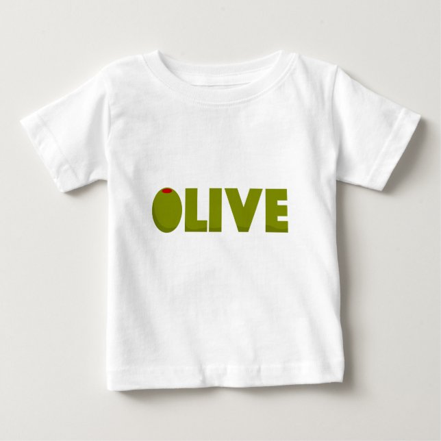 T-shirt Pour Bébé Olive (Devant)