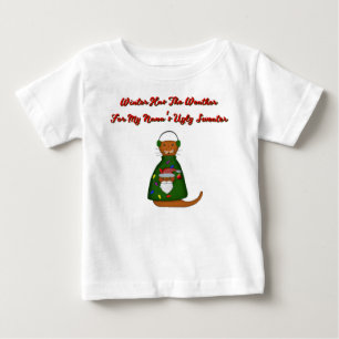 T-shirt Pour Bébé Oliver La Loutre Dans Le Pull Affreux De Nana Avec