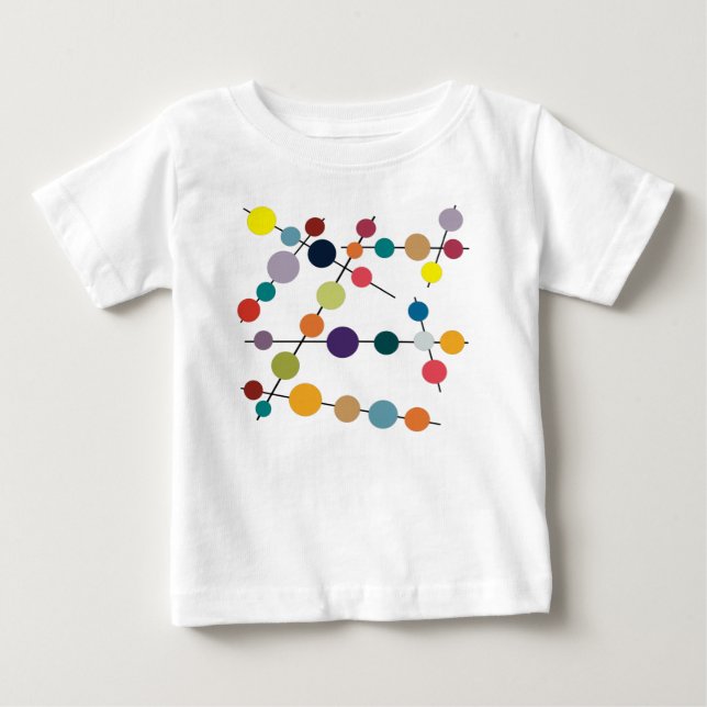 T-shirt Pour Bébé Olives modernes du milieu du siècle (Devant)