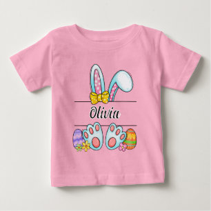 T-shirt Pour Bébé Olivia Lapin de Pâques