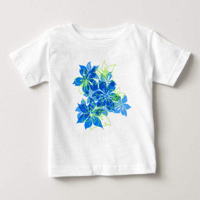 T-shirt Pour Bébé Olowalu Hibiscus Hawaiian Camo Tropical (Devant)