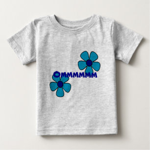 T-shirt Pour Bébé Om and Flowers - Vêtements de bébé yoga