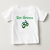 Om Grown Green Baby Tee