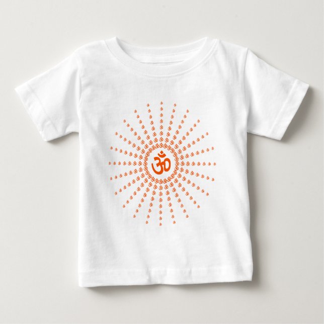 T-shirt Pour Bébé Om Mandala Spirituel (Devant)