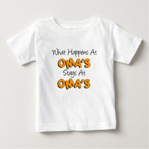 T-shirt Pour Bébé Oma's Stays chez Oma's