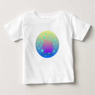 T-shirt Pour Bébé Ombre unicorne avec gratitude