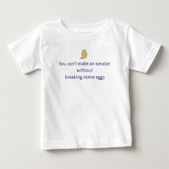 T-shirt Pour Bébé Omelette (Devant)