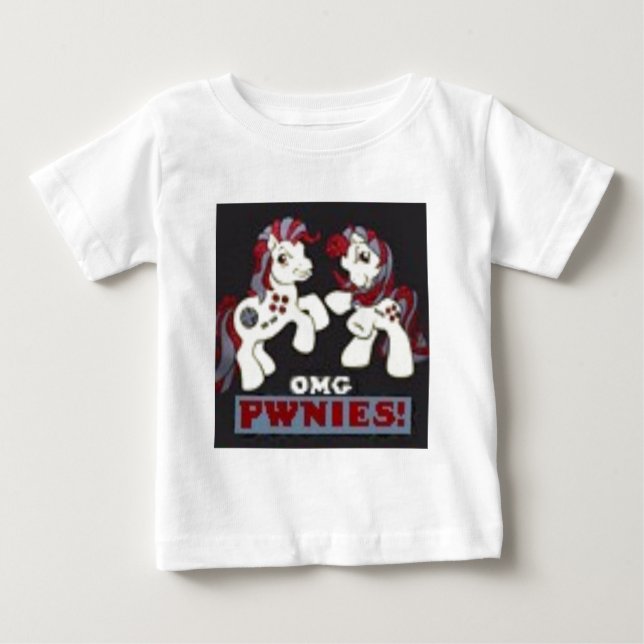 T-shirt Pour Bébé omgpwnies (Devant)