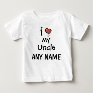 T-shirt Pour Bébé Oncle personnalisé Love