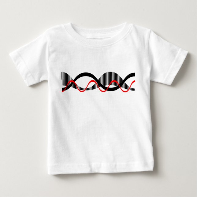 T-shirt Pour Bébé Ondes sonores (Devant)