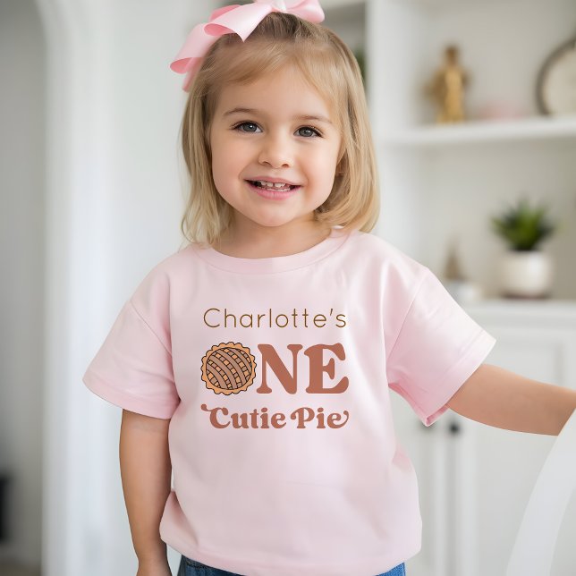 T-shirt Pour Bébé One Cutie Pie 1st Birthday (Créateur téléchargé)
