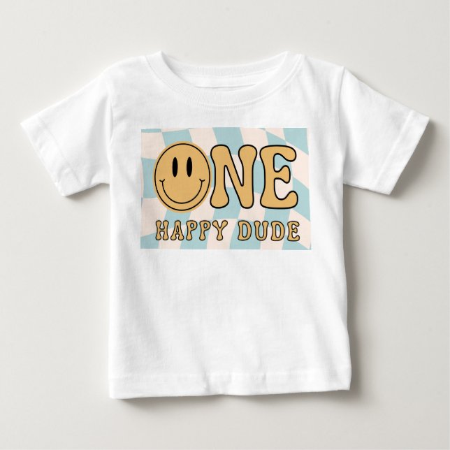 T-shirt Pour Bébé One happy Dude (Devant)
