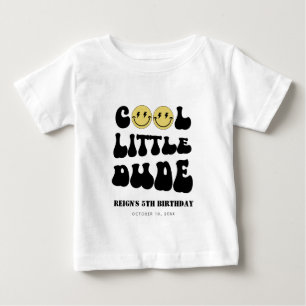 T-shirt Pour Bébé One Happy Dude   Boys Rad Kids 5th Birthday