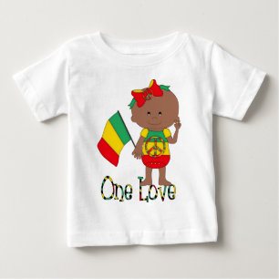 T-shirt Pour Bébé One Love Rasta Baby African American