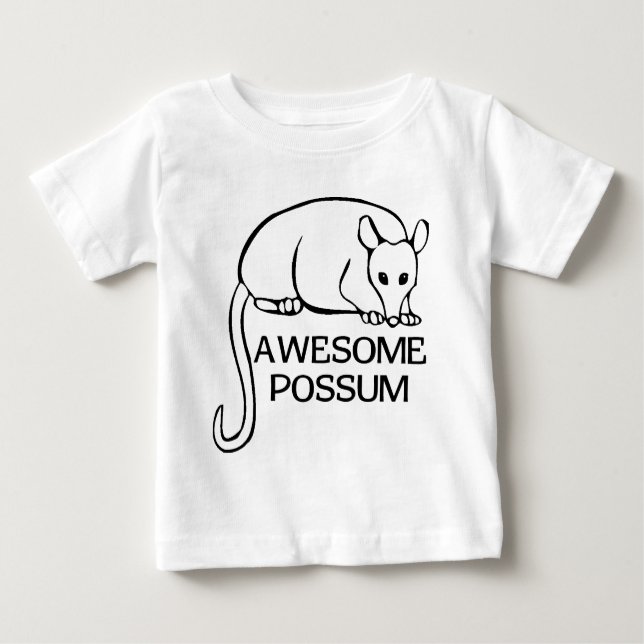 T-shirt Pour Bébé Opossum impressionnant (Devant)