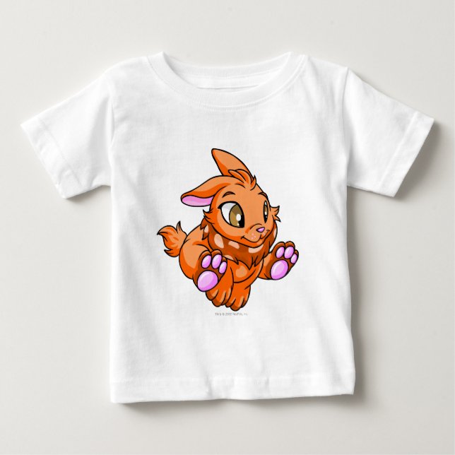 T-shirt Pour Bébé Orange de Cybunny (Devant)