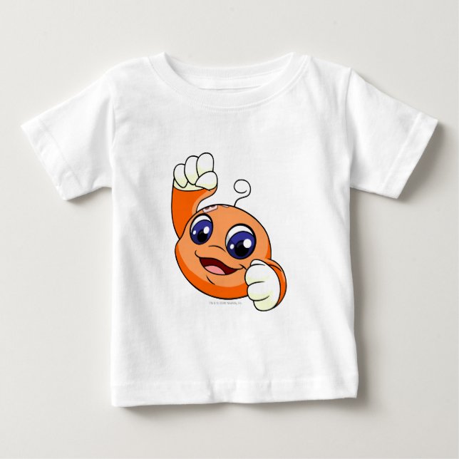 T-shirt Pour Bébé Orange de Kiko (Devant)