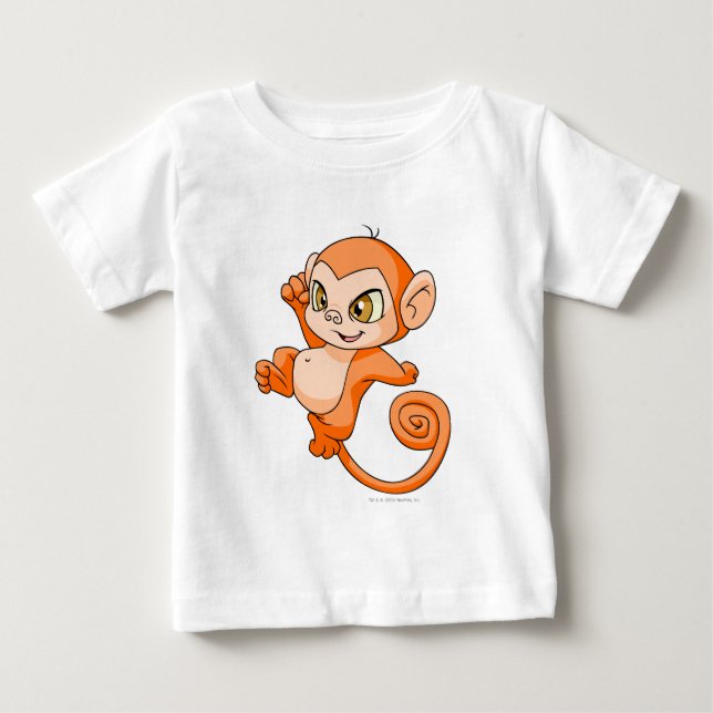 T-shirt Pour Bébé Orange de Mynci (Devant)