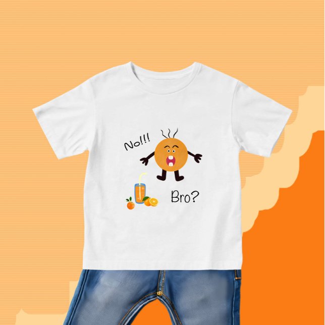 T-shirt Pour Bébé Orange drôle (Créateur téléchargé)