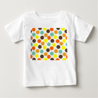 Orange, Jaune, Brown, Points Bleus