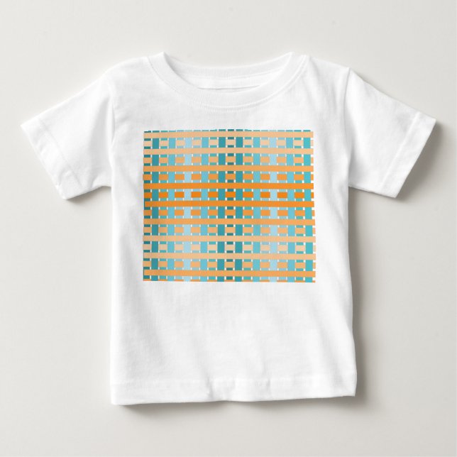 T-shirt Pour Bébé Orange plaqué dégradé (Devant)