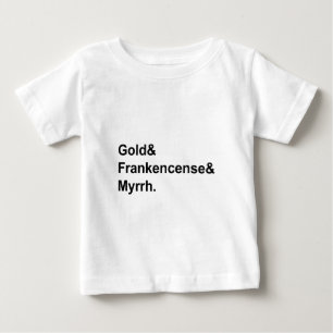 T-shirt Pour Bébé Orencens et Myrrhe d'or Cadeaux des Mages