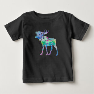 T-shirt Pour Bébé Orignaux canadiens