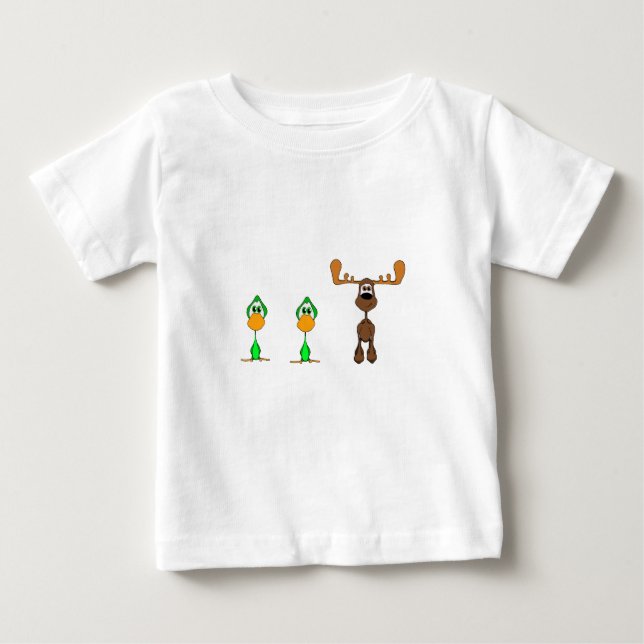 T-shirt Pour Bébé Orignaux de canard de canard (Devant)