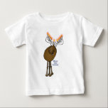 T-shirt Pour Bébé Orignaux de Hanoukka !<br><div class="desc">Ce petit orignal Menorah de bande dessinée vous souhaite un Moosed Hanoukka heureux !</div>