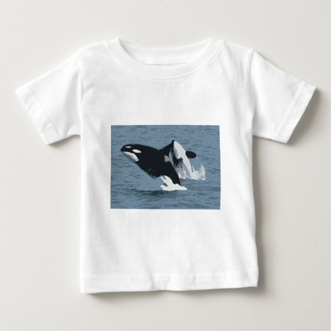 T-shirt Pour Bébé Orka Whale (Devant)