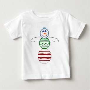 T-shirt Pour Bébé Ornement Snowman - Toddler Long Sleeve