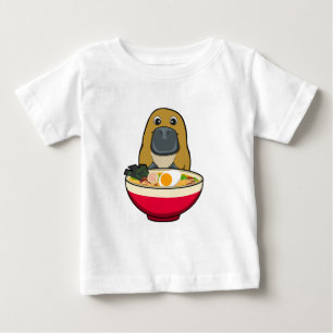 T-shirt Pour Bébé Ornithorynque et Ramen