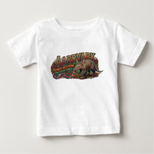 T-shirt Pour Bébé Oryctérope - Insectivore Ultime - Langue Collante