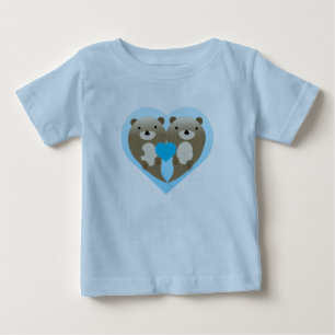T-shirt Pour Bébé Otter Love