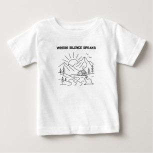 T-shirt Pour Bébé Où le silence parle