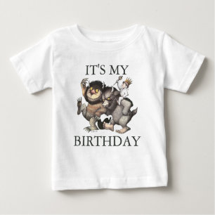 T-shirt Pour Bébé Où Les Choses Sauvages   C'est mon anniversaire