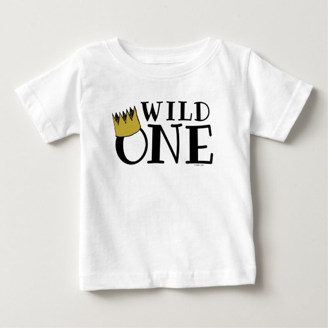 T-shirt Pour Bébé Où Les Choses Sauvages | Wild One 1er anniversaire (Devant)